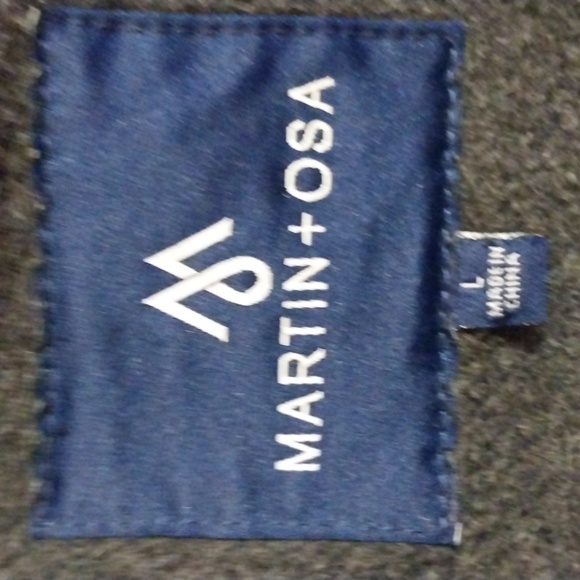 WOOL/ALPACA BLEND MARTIN&OSA BRAND GRAY ZIPUP JACKET Size Large - Picture 9 of 12